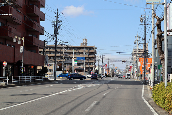 市役所東交差点(北向き)
